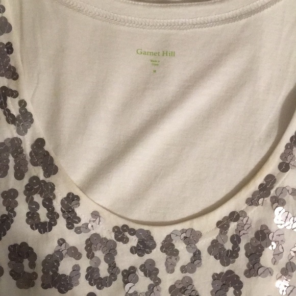 Hill Tops Hill White And Gray Sequin Tank Poshmark